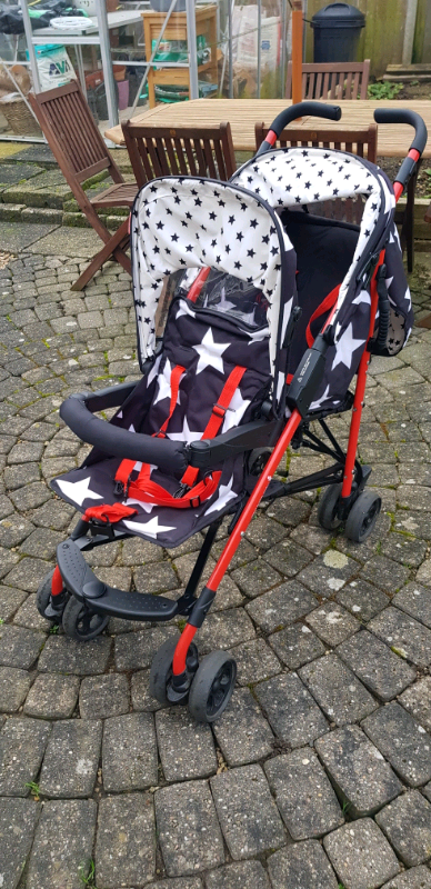 cosatto star double buggy